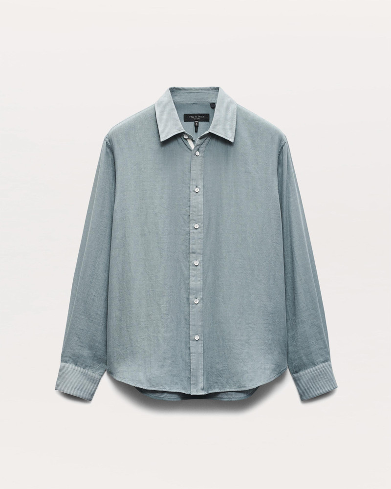 Finch Striped Cotton Gauze Shirt - 1