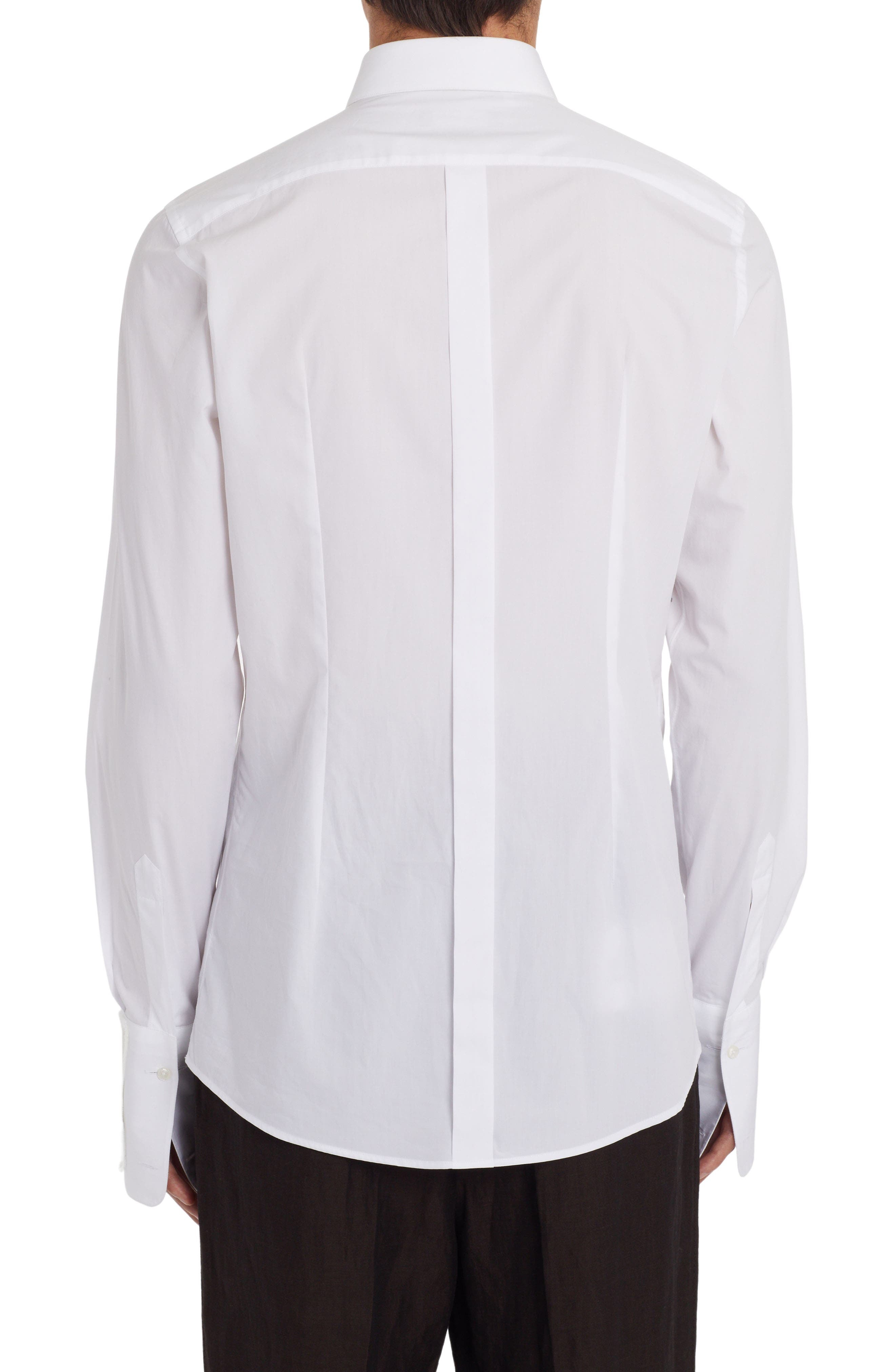 Cotton Poplin Tuxedo Shirt - 2