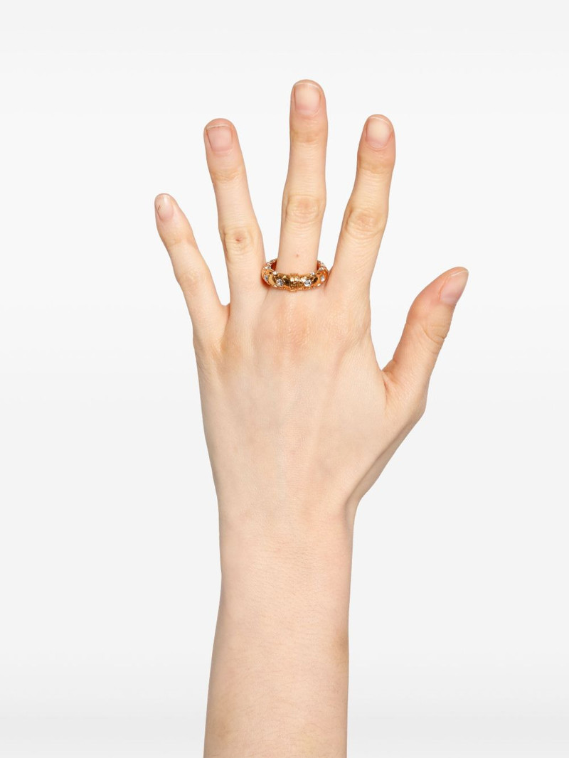 VERSACE gold embellished ring outlook