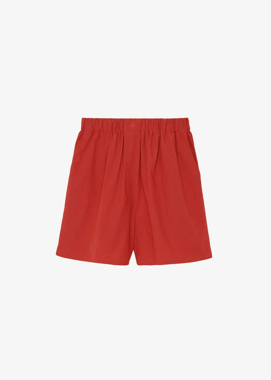 Lui Organic Cotton Boxer Shorts - Red - 1