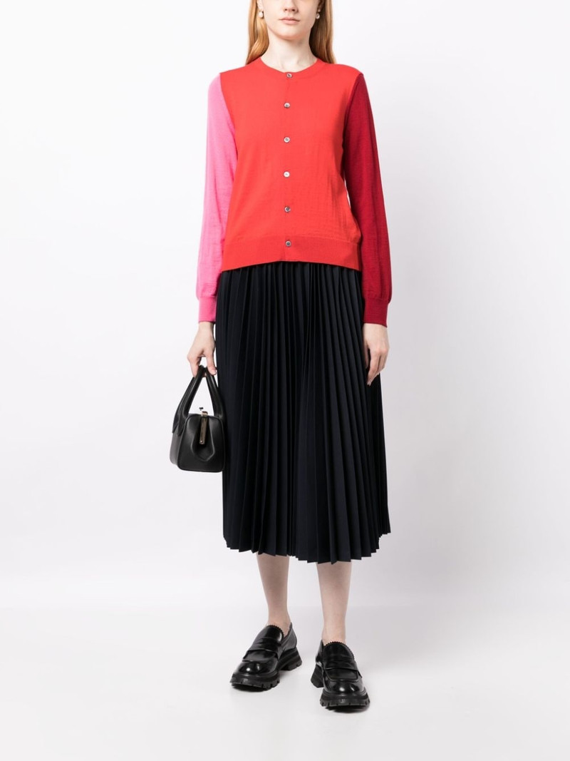 Comme des Garçons GIRL colour-block cardigan outlook