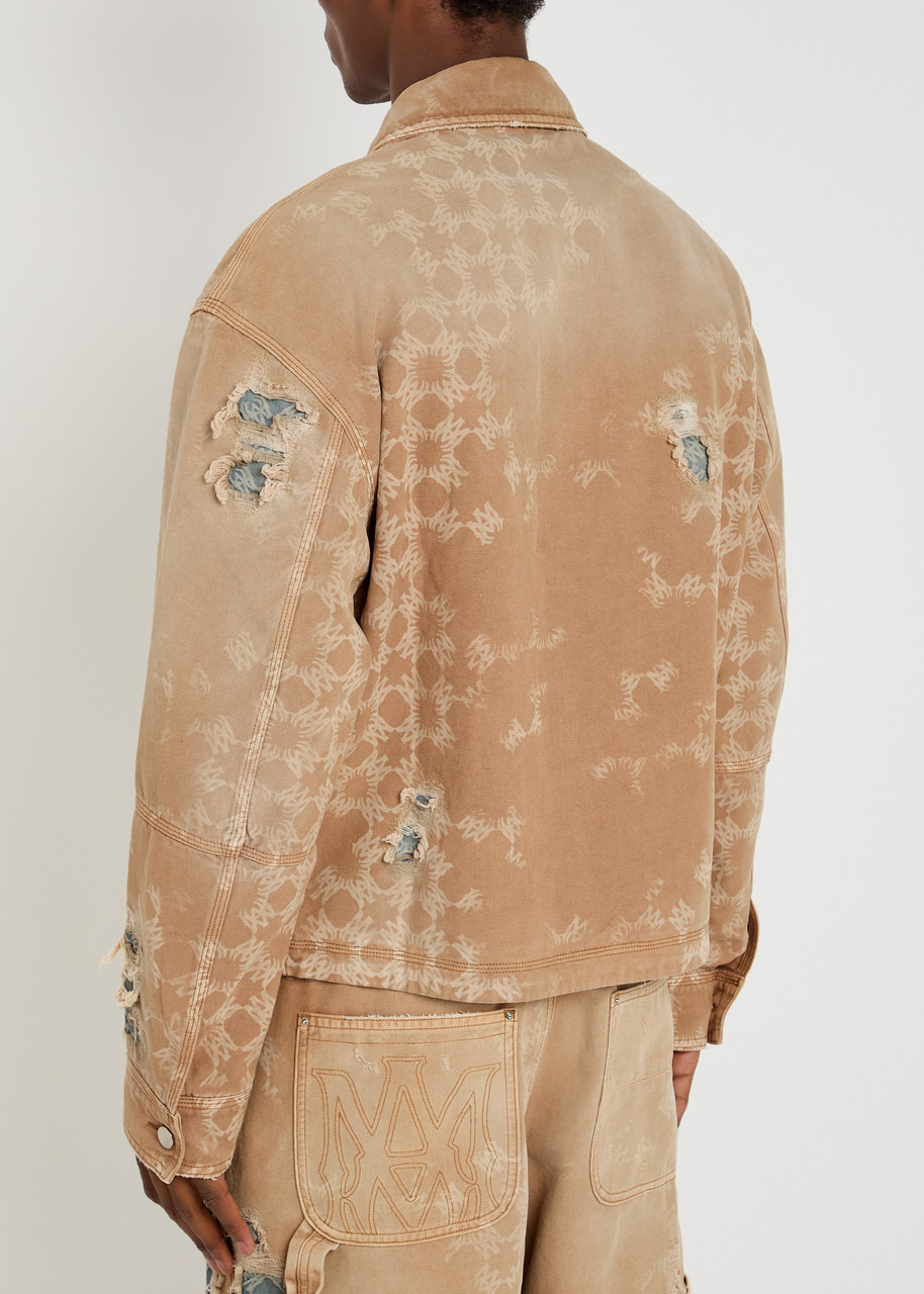 Amiri Denim Repair Logo-monogram Jacket - 3