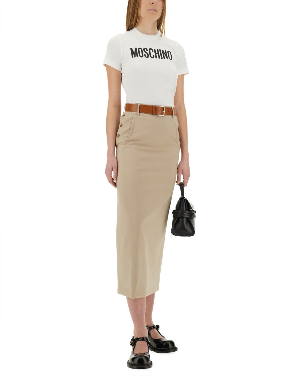Moschino Women "Tailored Twist" Long Skirt - 2