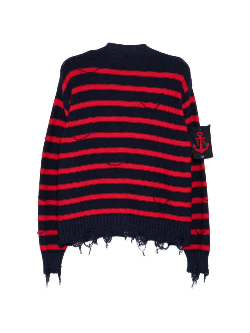 Joshua Sanders striped lobster cardigan outlook