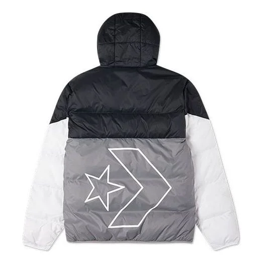 Converse Classic Casual Warm Hooded Down Jacket 'Grey' 10023695-A02 - 1