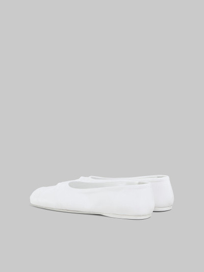 Marni WHITE NAPPA LEATHER SEAMLESS LITTLE BOW BALLET FLAT outlook
