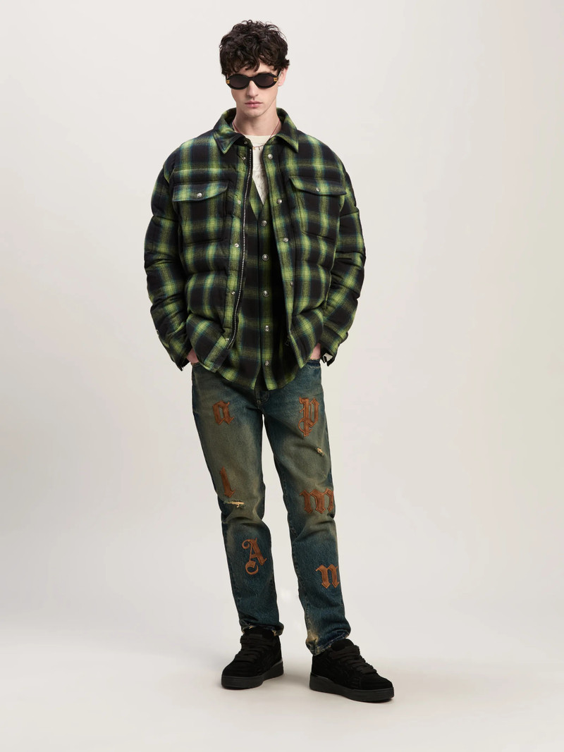 Palm Angels MONOGRAM SERIES CHECKED SHIRT outlook