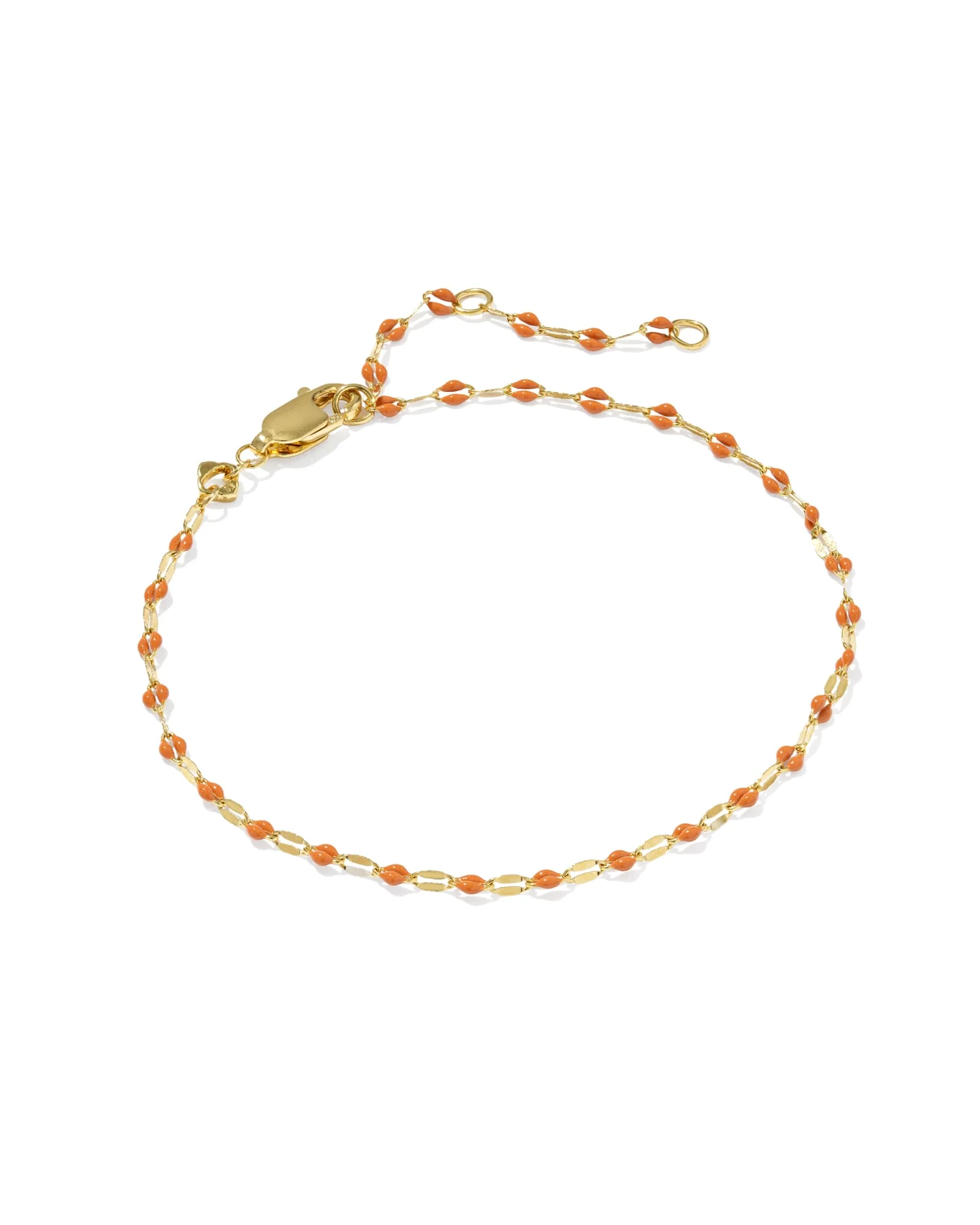 Enamel Mirror 18k Gold Vermeil Chain Bracelet - 1