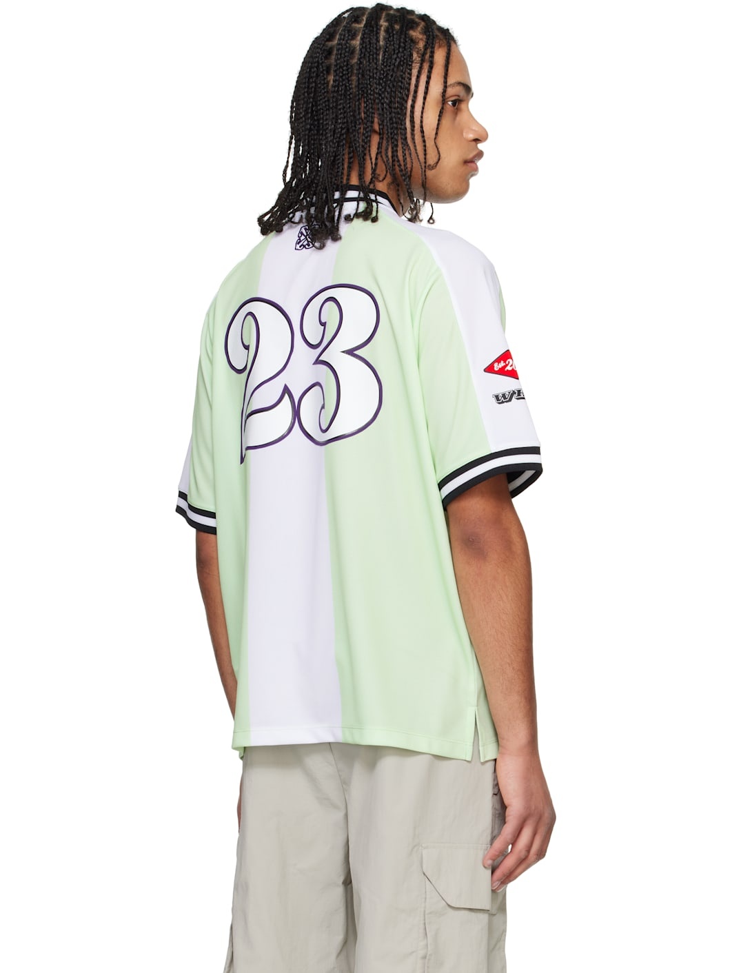 Green & White Cap 23 Soccer Jersey - 3