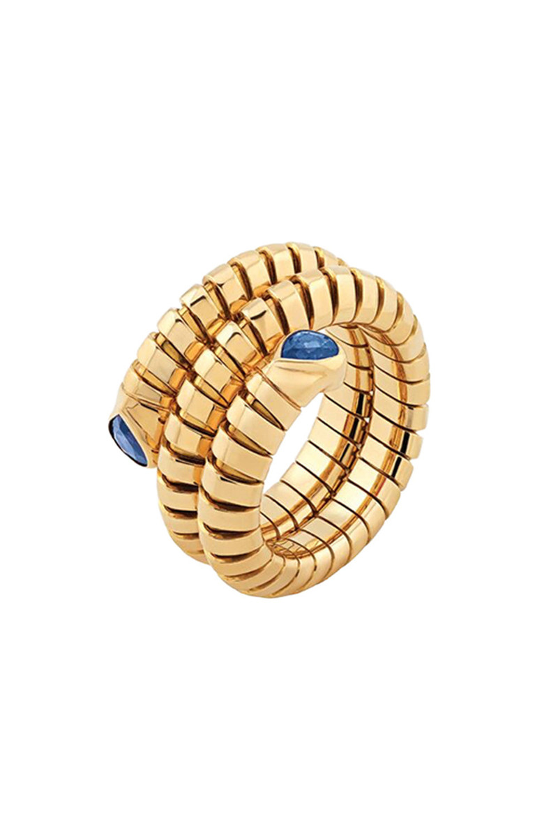 Marina B Blue Sapphire Trisola Spiral Ring outlook