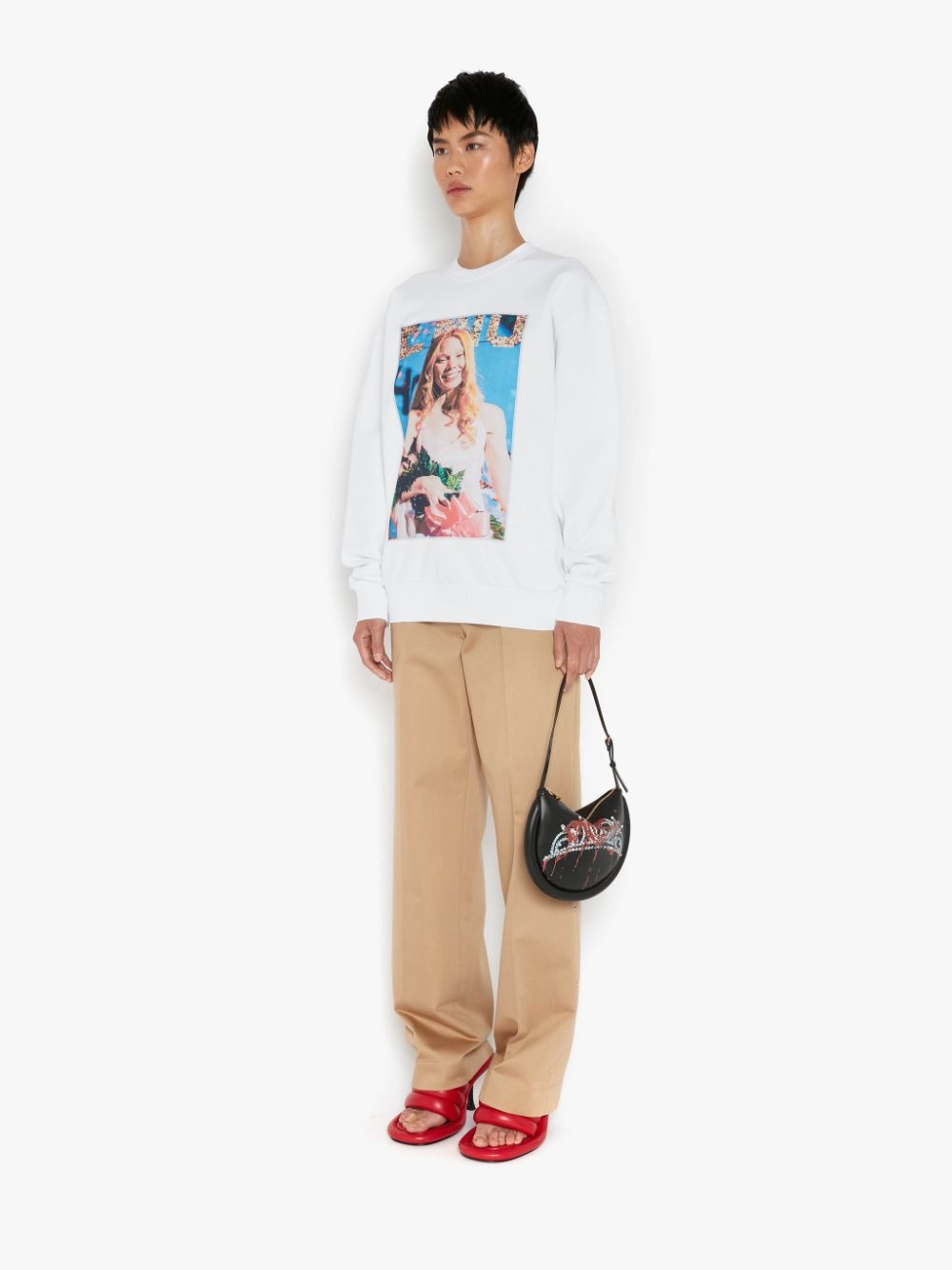CARRIE - PRINT CREW NECK SWEATSHIRT - 3
