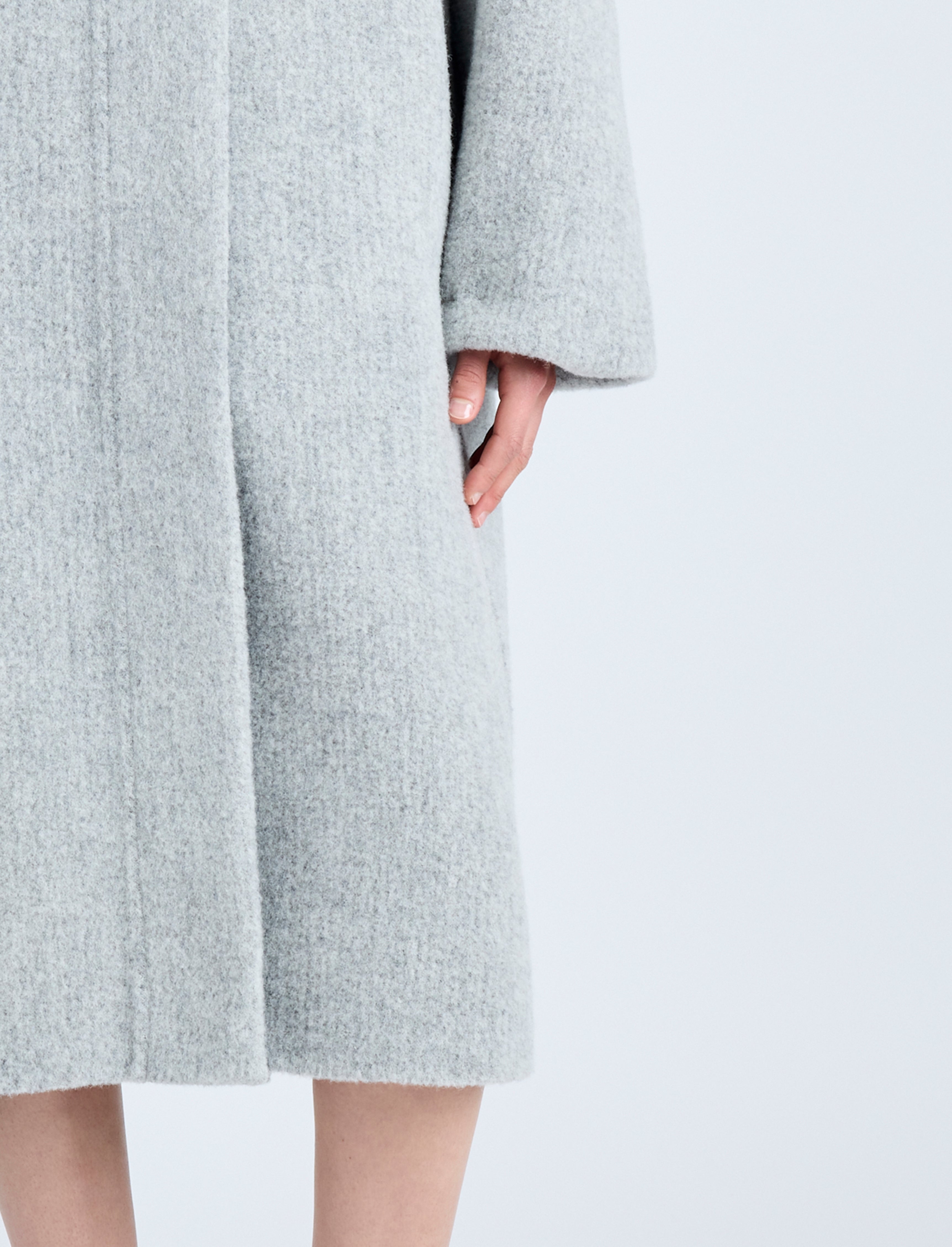 Albers Coat in Textured Double Face Wool - 5