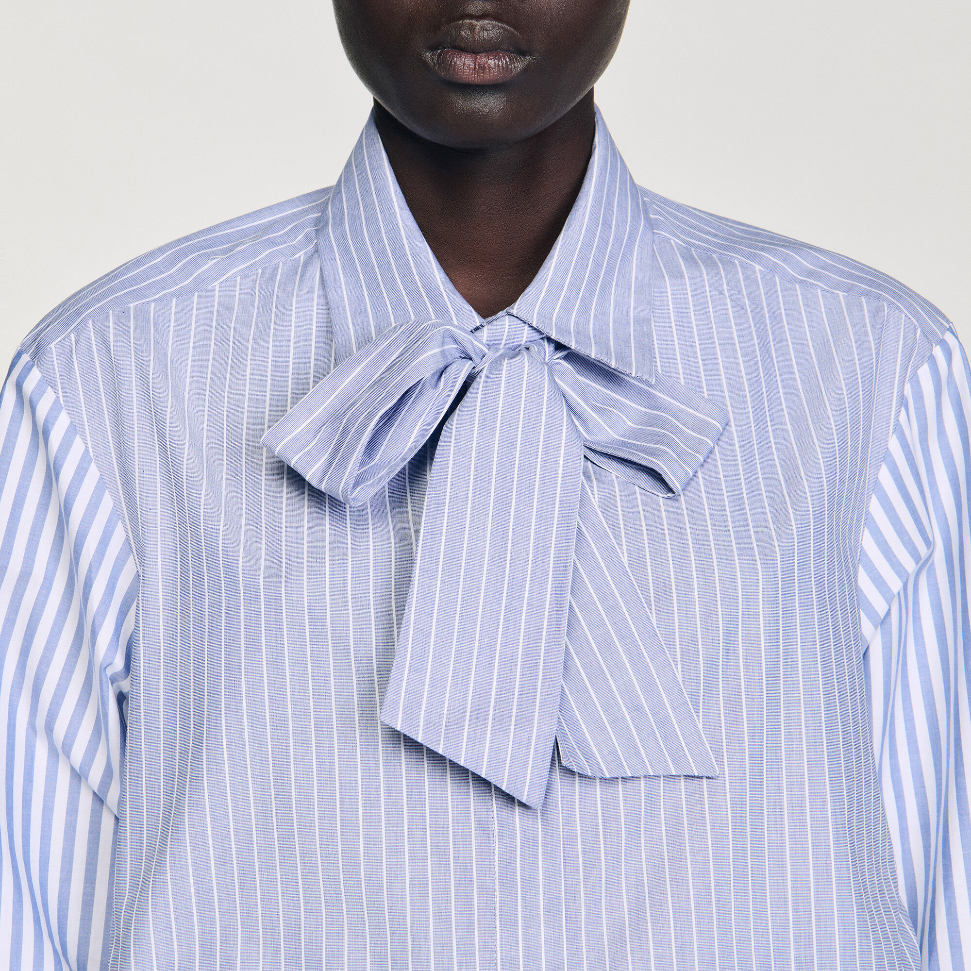 STRIPED TIE SHIRT - 3