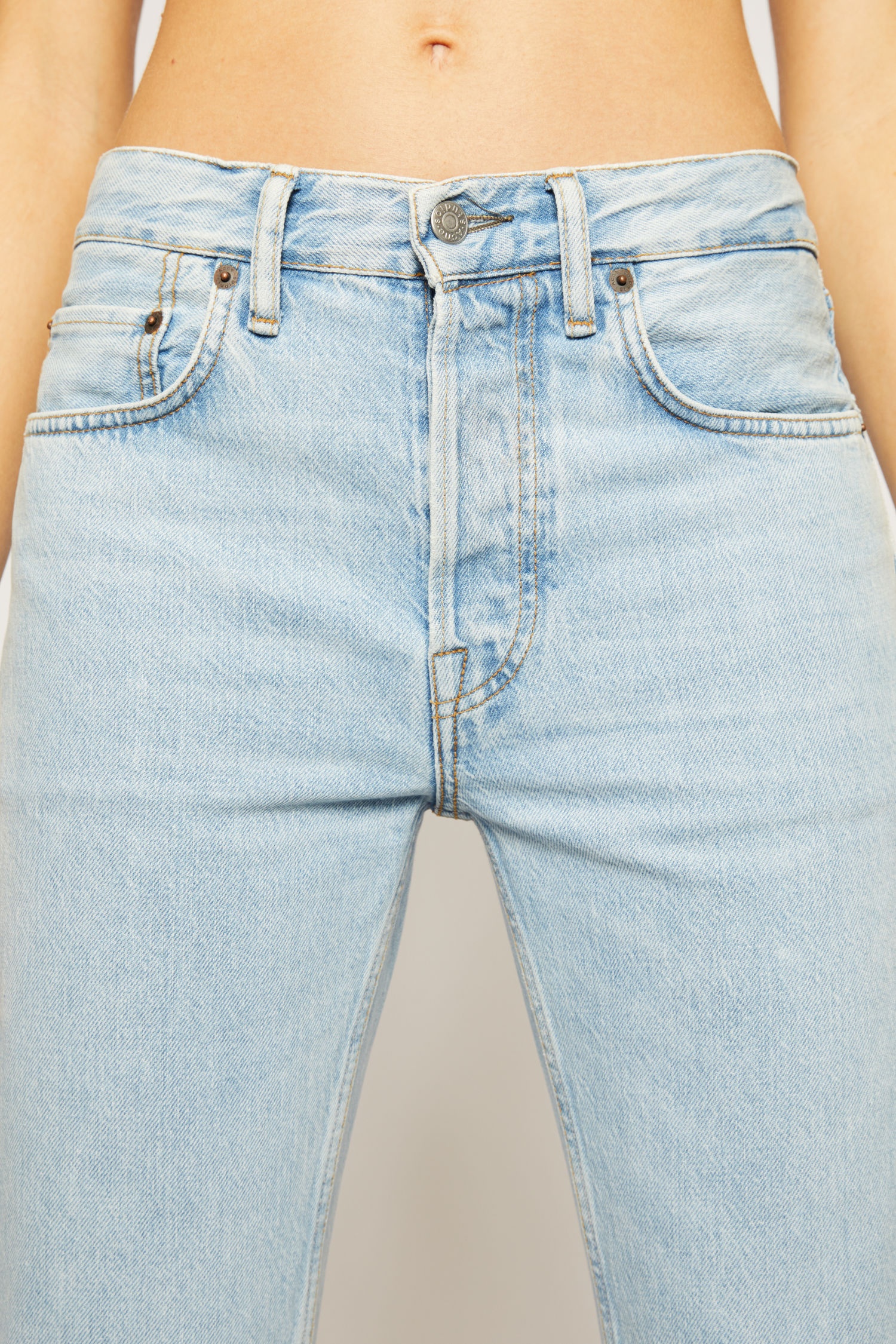 Relaxed bootcut jeans sky blue - 4