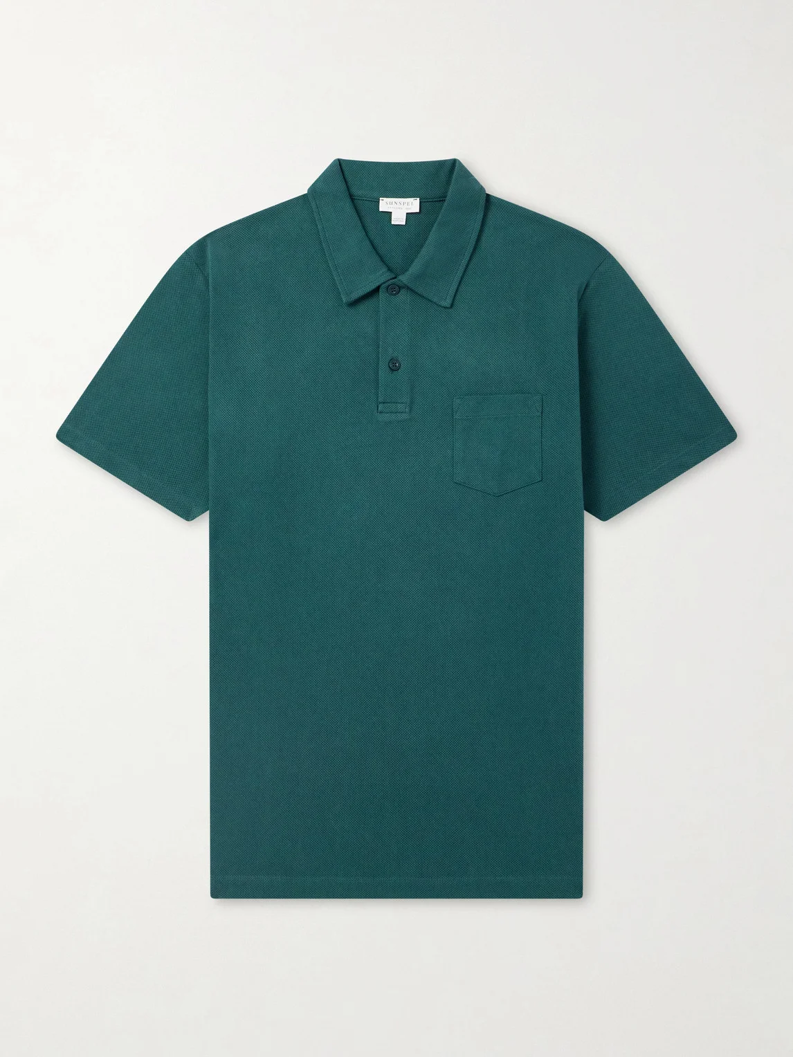 Riviera Slim-Fit Cotton-Mesh Polo Shirt - 1