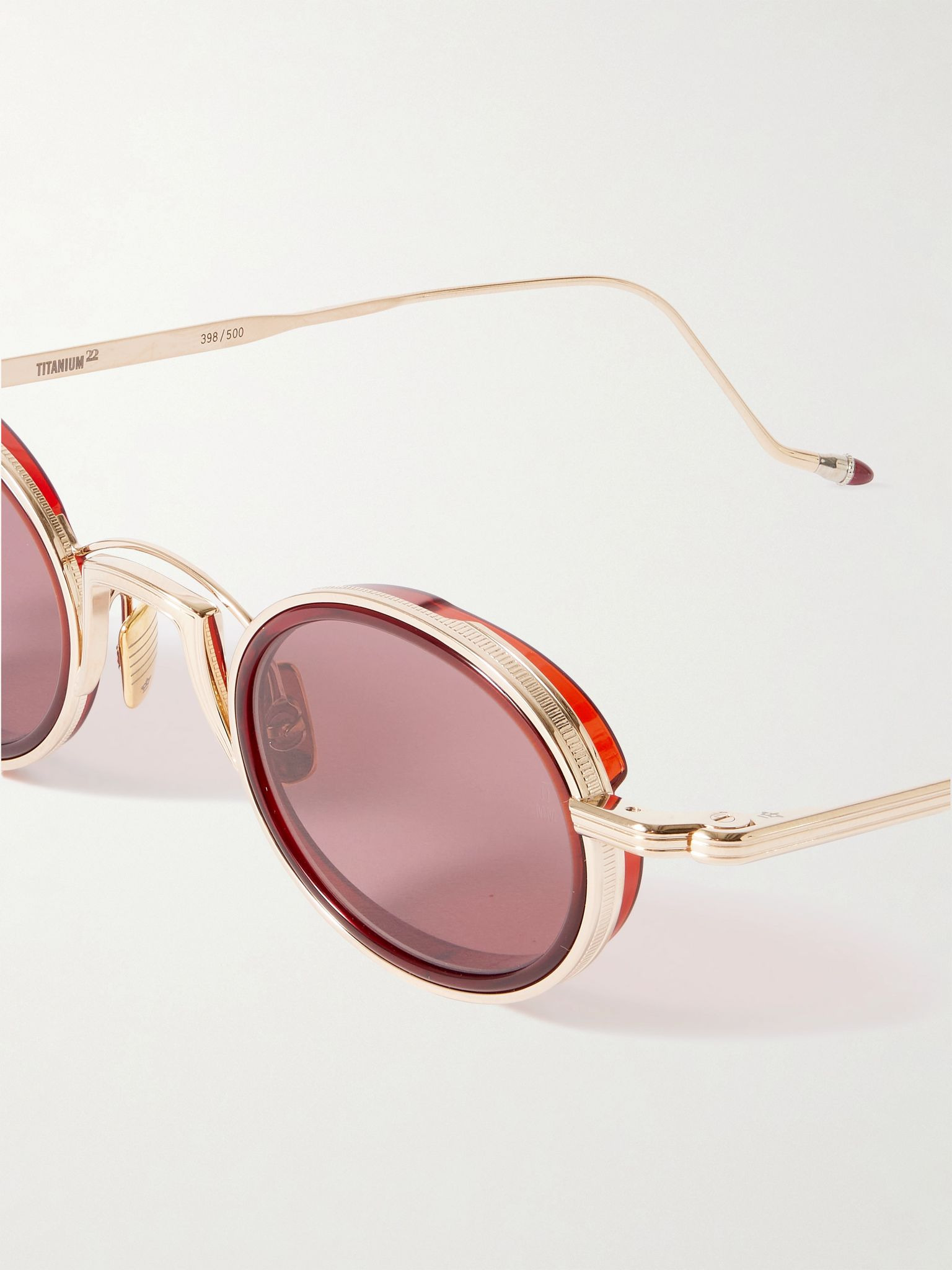 Varda Oval-Frame Gold-Tone and Acetate Sunglasses Brown - 3