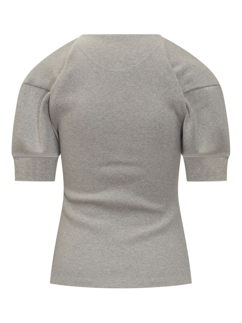 Victoria Beckham puffed-sleeve top outlook