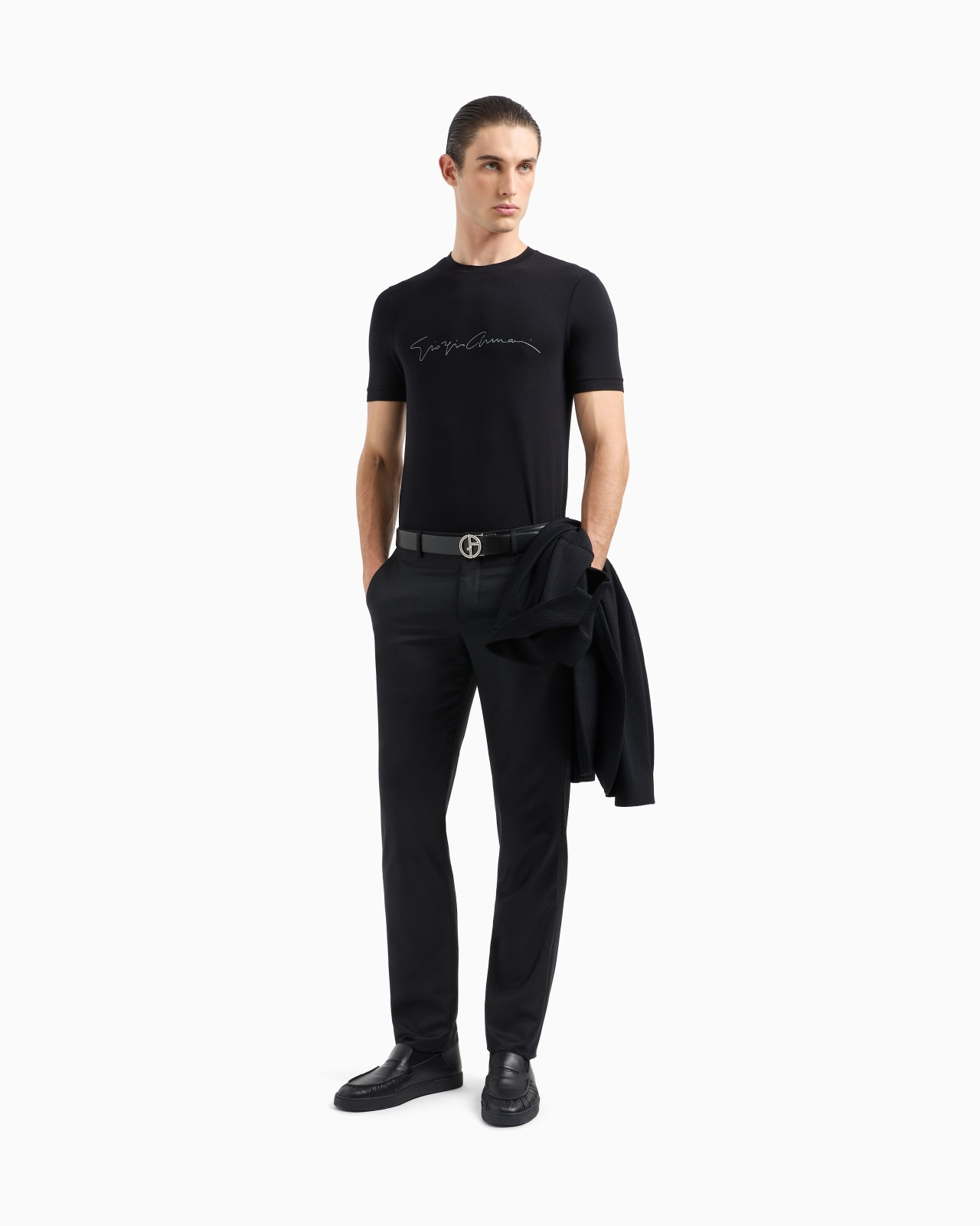 STRETCH BAMBOO-VISCOSE JERSEY T-SHIRT - 2