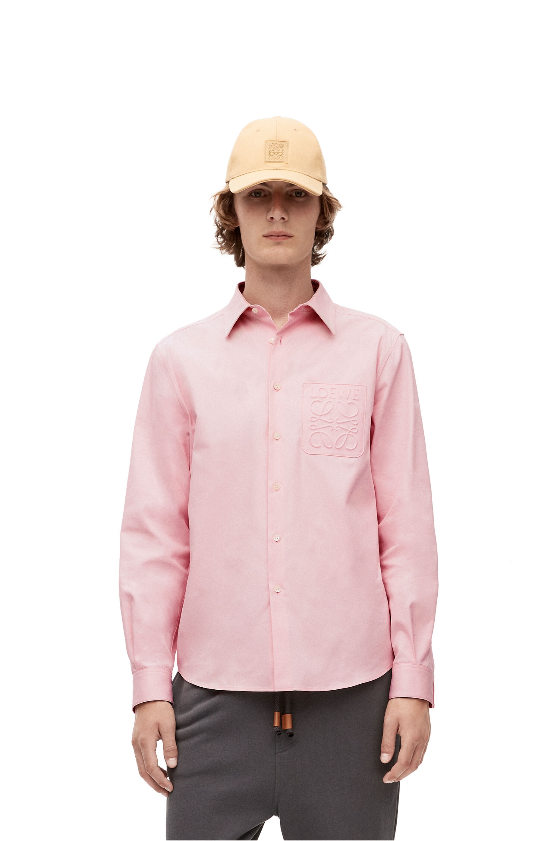 Anagram debossed shirt in cotton - 3