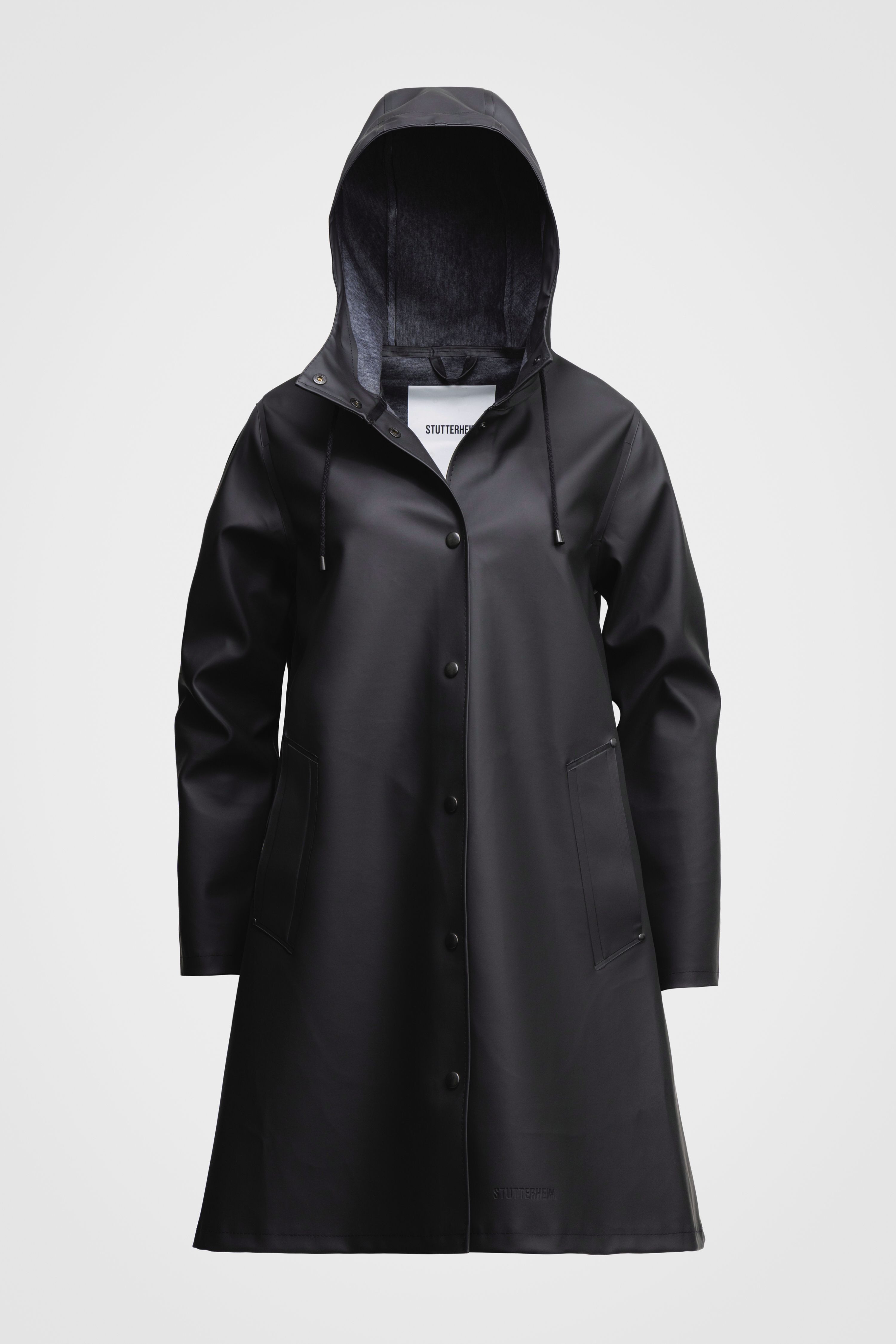 Black Raincoat for Women - Mosebacke - 9