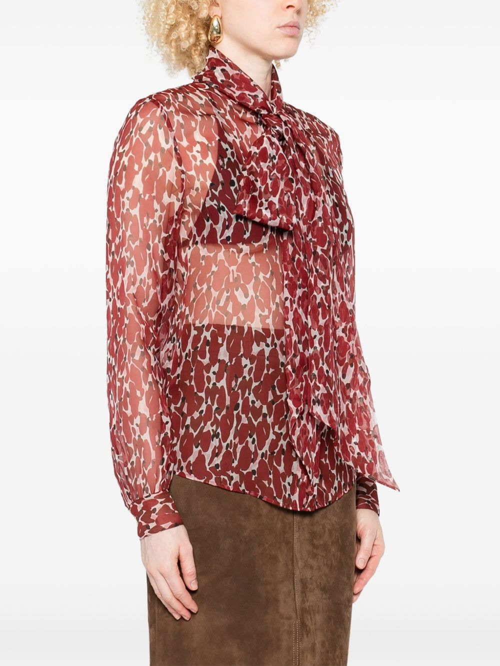 abstract-pattern blouse - 3
