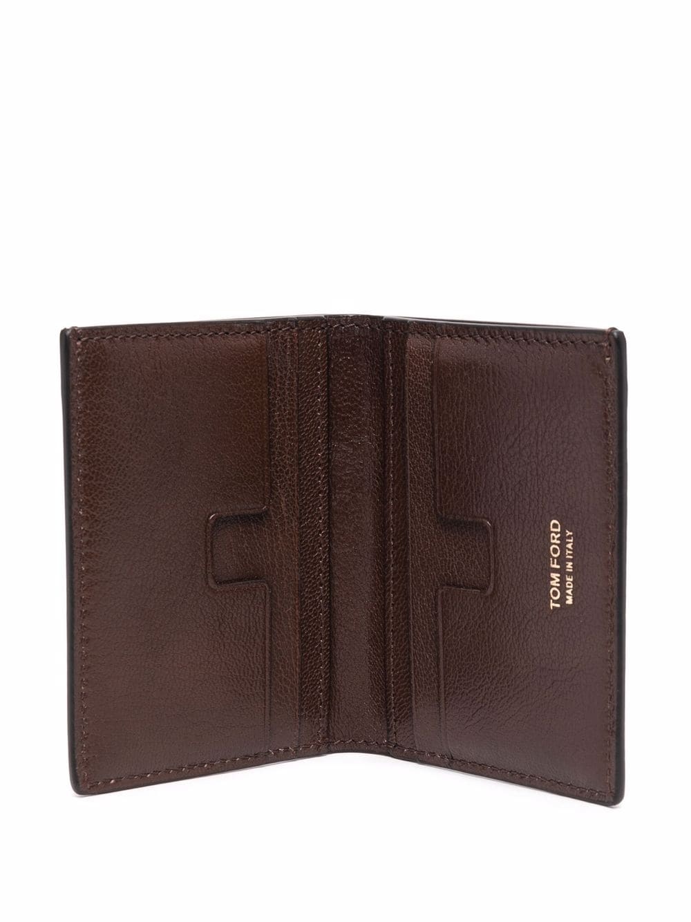 folded leather cardholder - 3