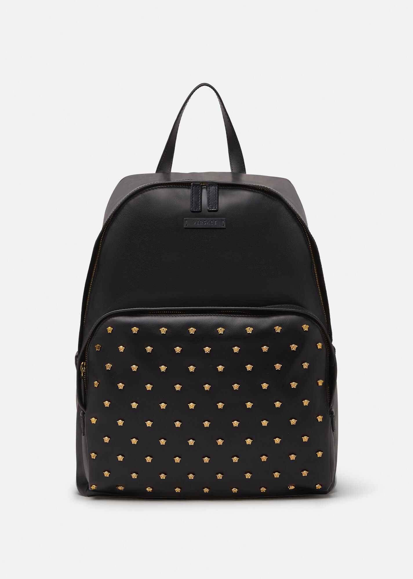 Medusa Stud Leather Backpack - 1