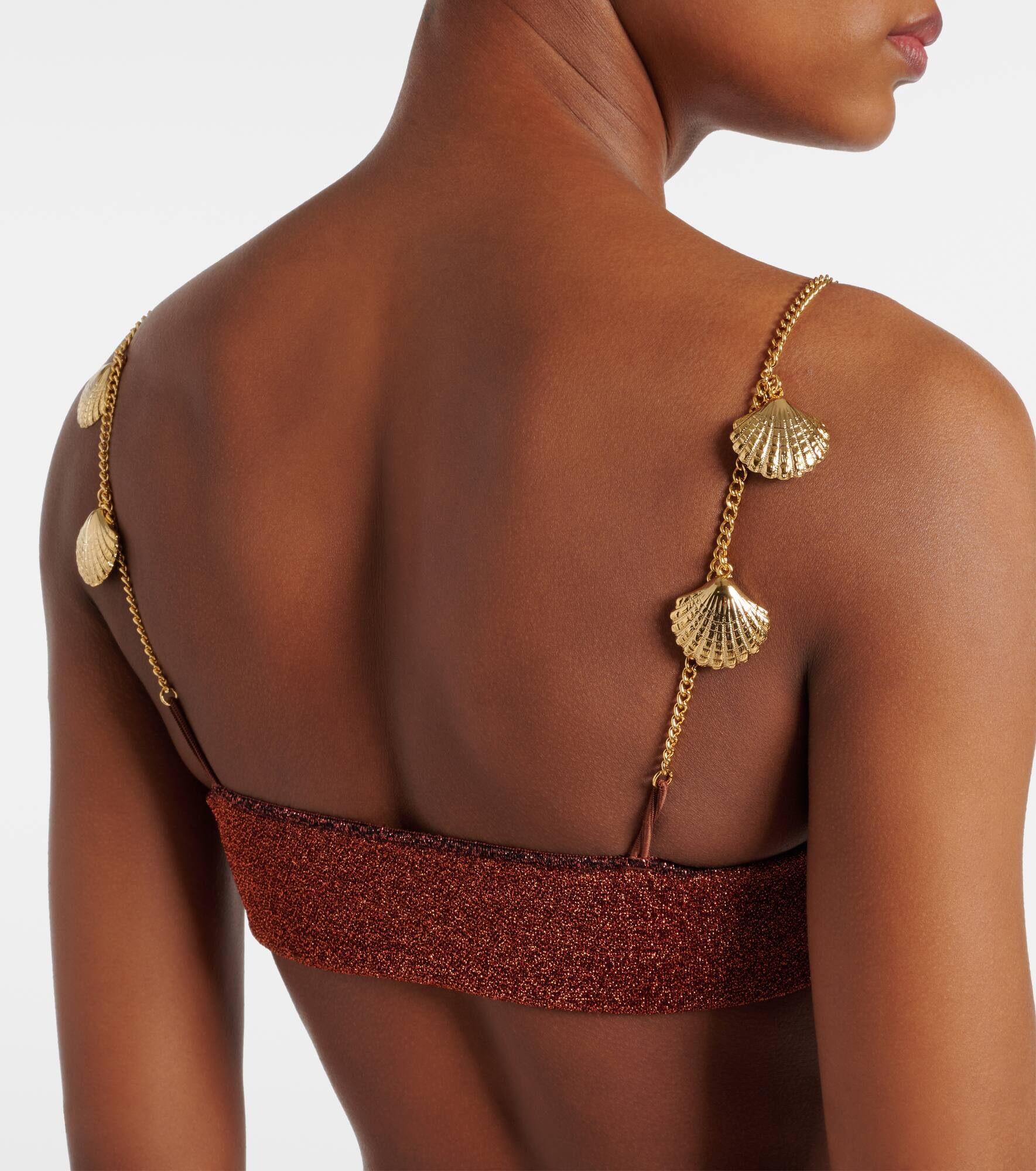 Lumière Shells embellished bikini - 5