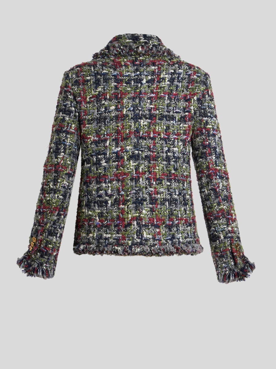BOUCLÉ JACKET WITH PEGASO BUTTONS - 6