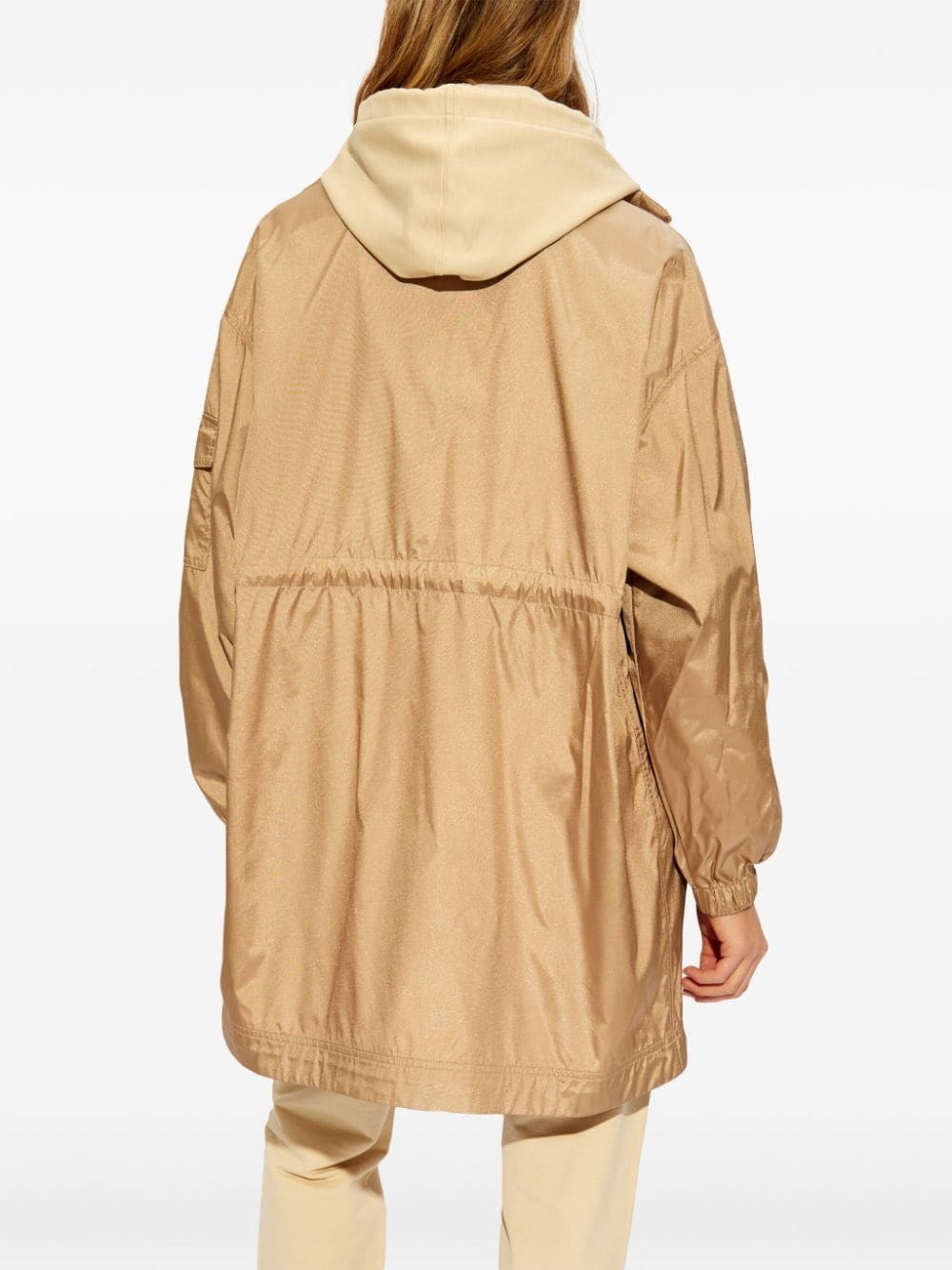 lightweight drawstring parka - 4