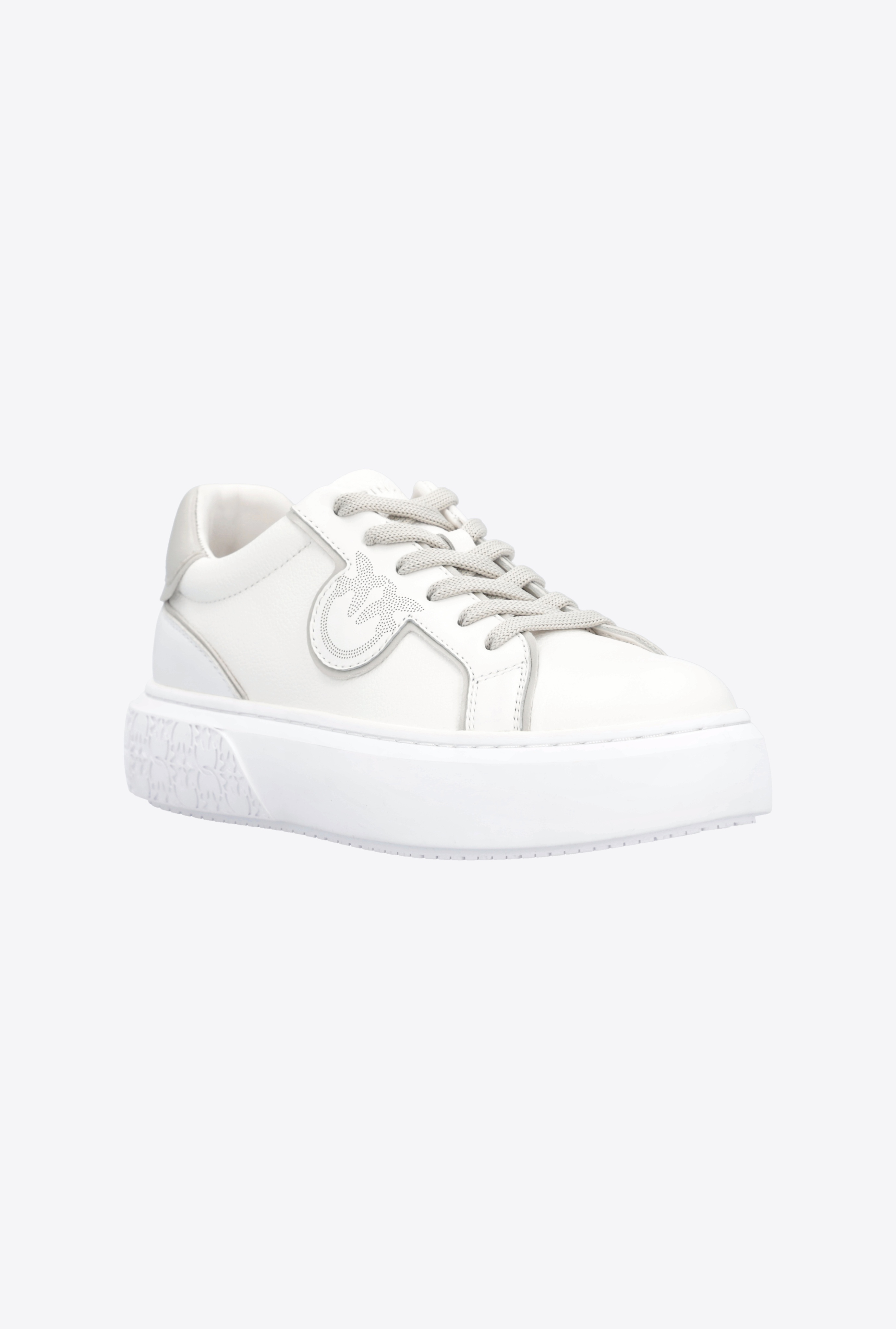 LEATHER SNEAKERS WITH CONTRASTING DETAILS - 2