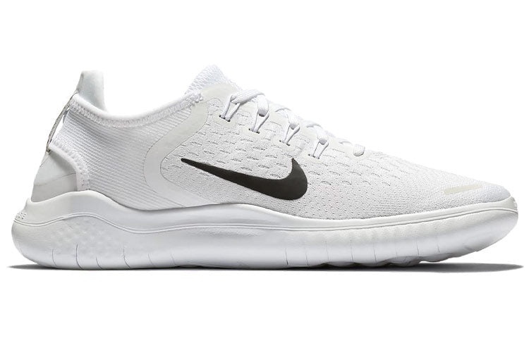 (WMNS) Nike Free RN 2018 'White Black' 942837-100 - 2