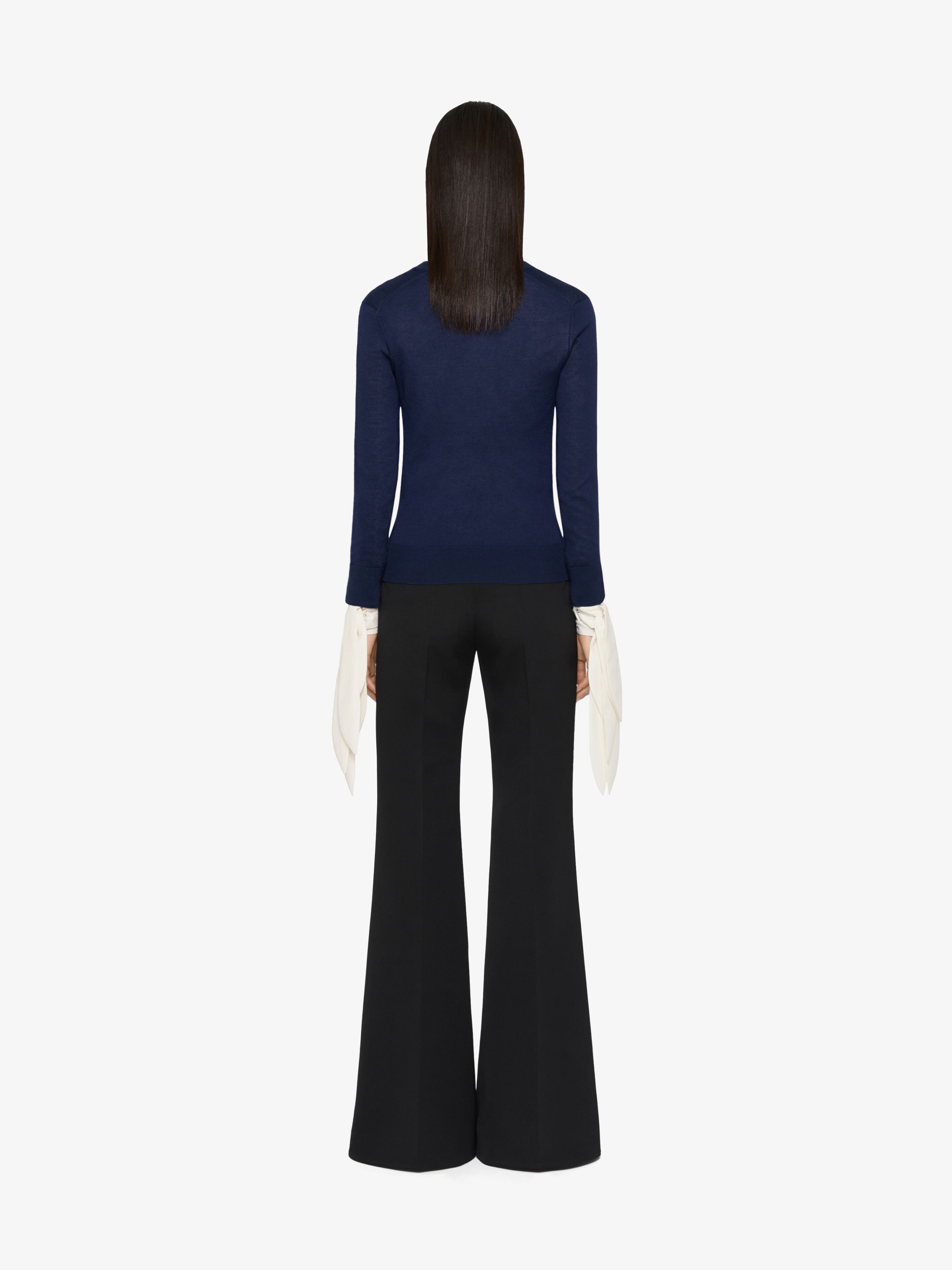 SLIM FIT CARDIGAN IN CASHMERE AND SILK - 3