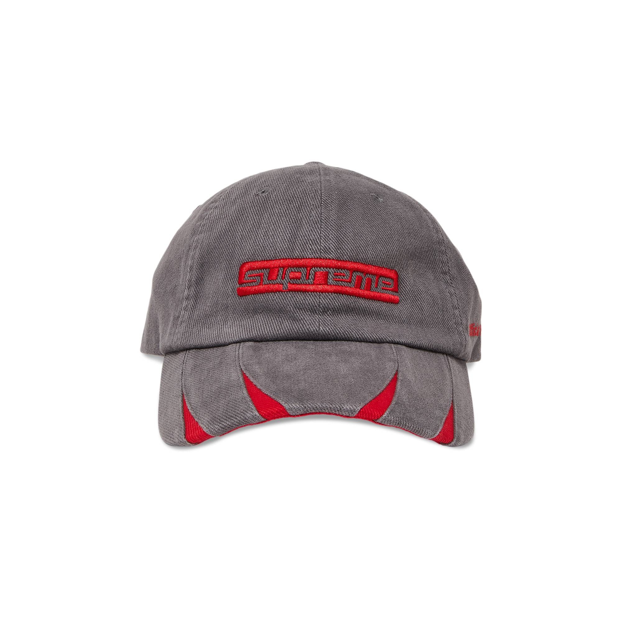 Supreme Supreme Jagged Visor 6-Panel 'Grey' | REVERSIBLE