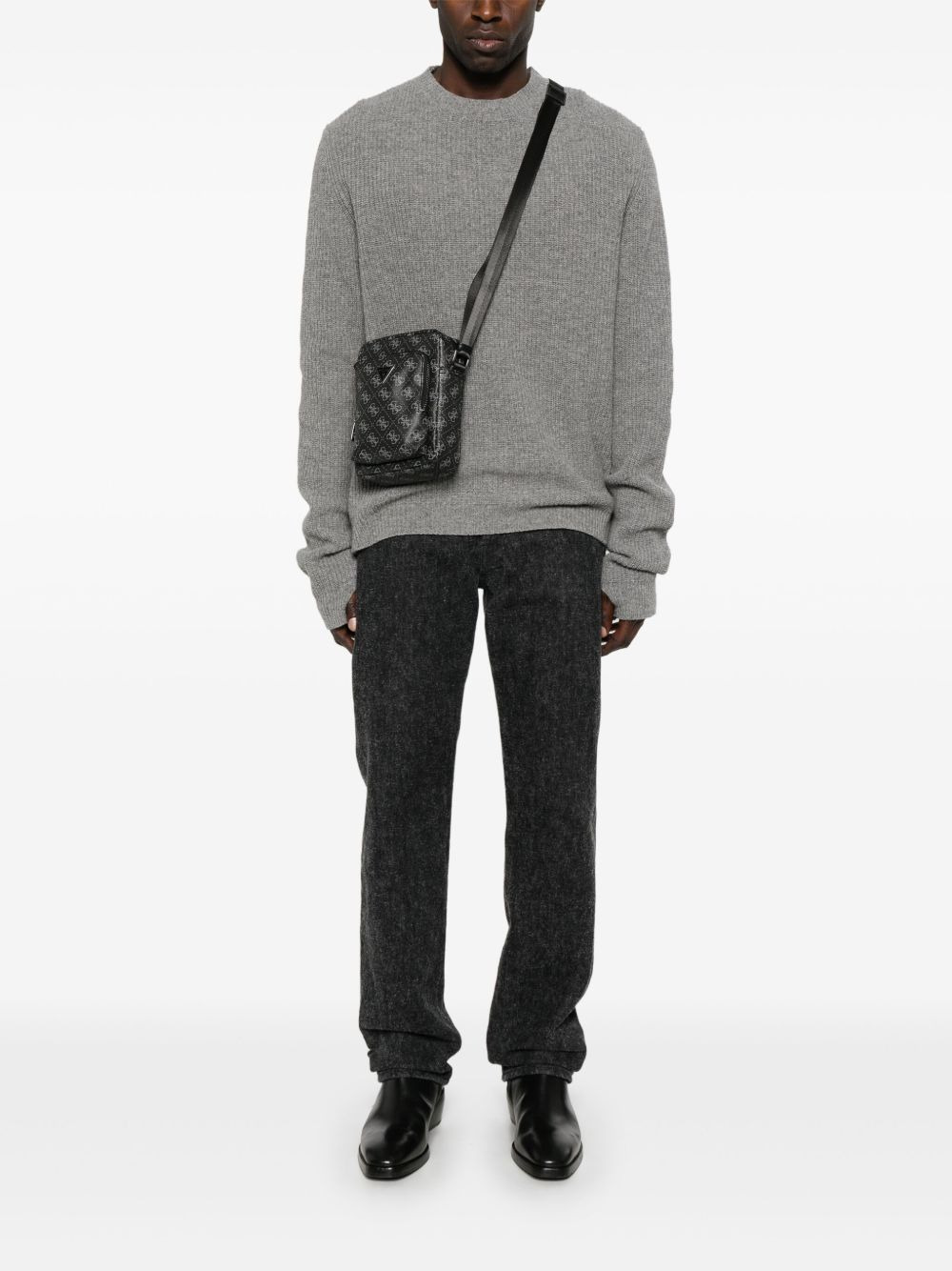 monogram messenger bag - 2