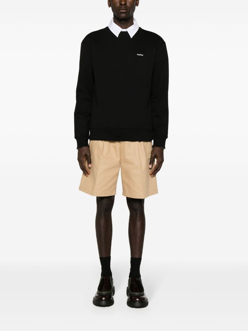 Valentino logo-print cotton sweatshirt outlook