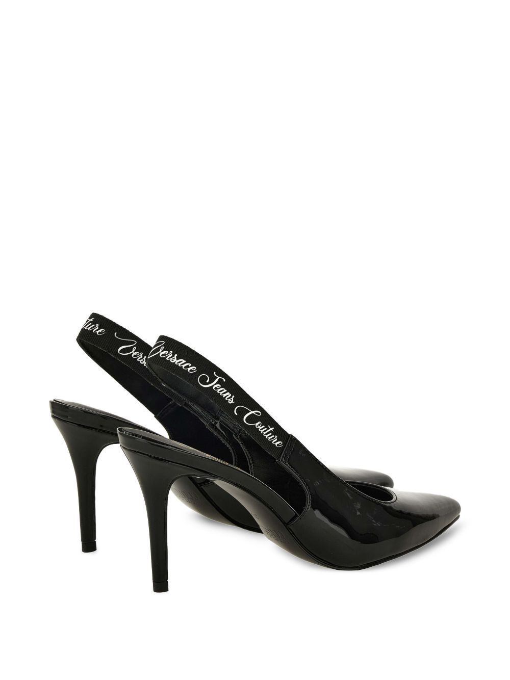 slingback patent leather pumps - 3