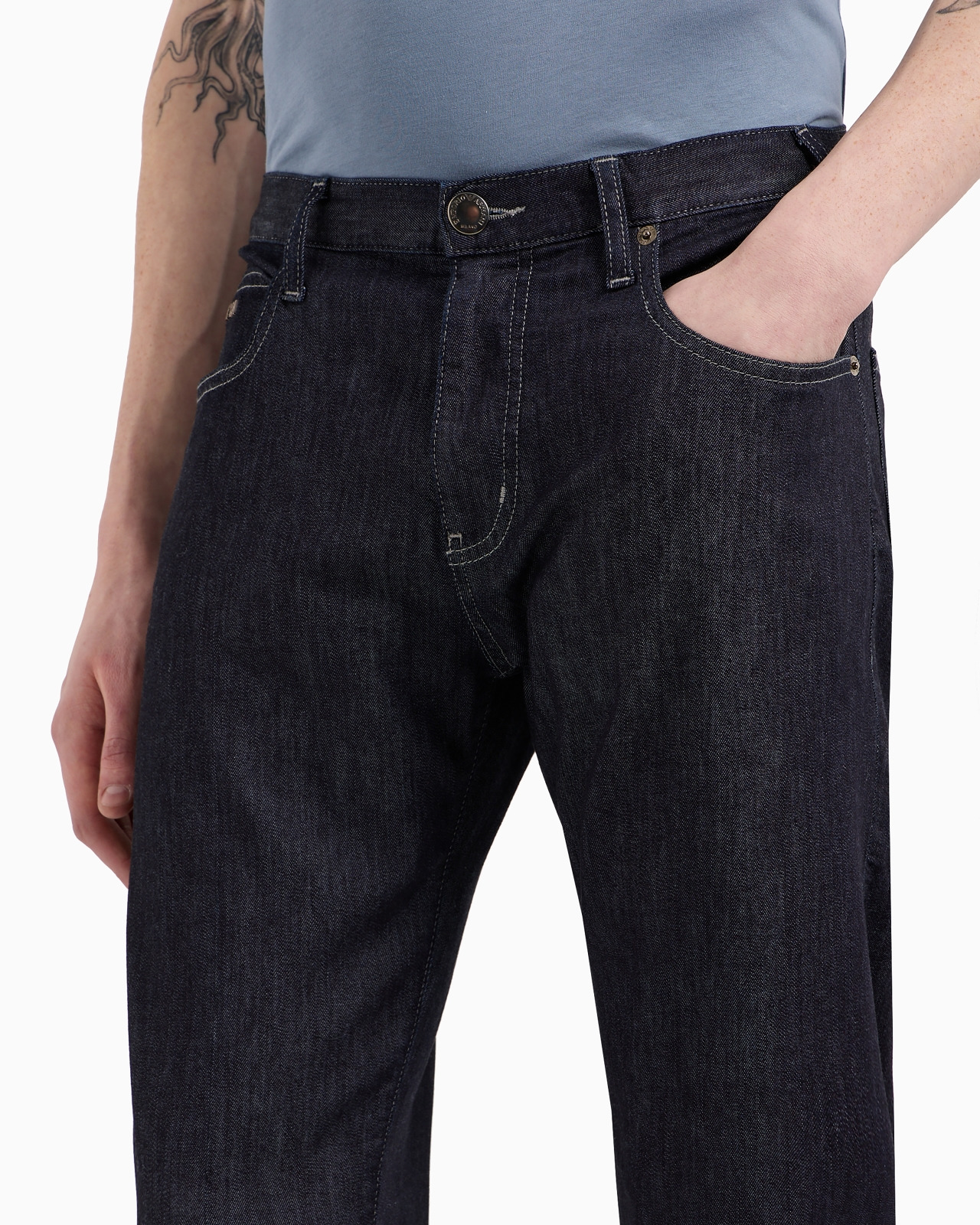 J45 Regular-fit, worn-wash 8 oz denim jeans - 5