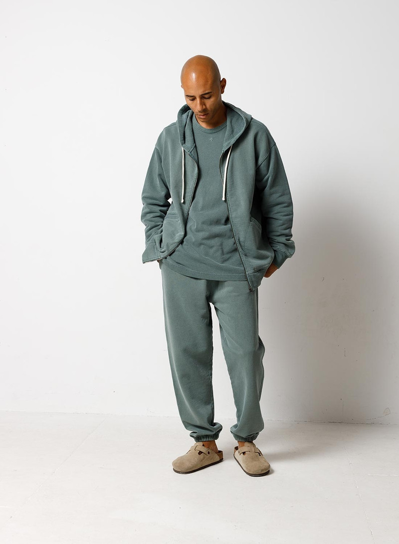Nigel Cabourn Embroidered Arrow Sweat Pant in Sports Green outlook