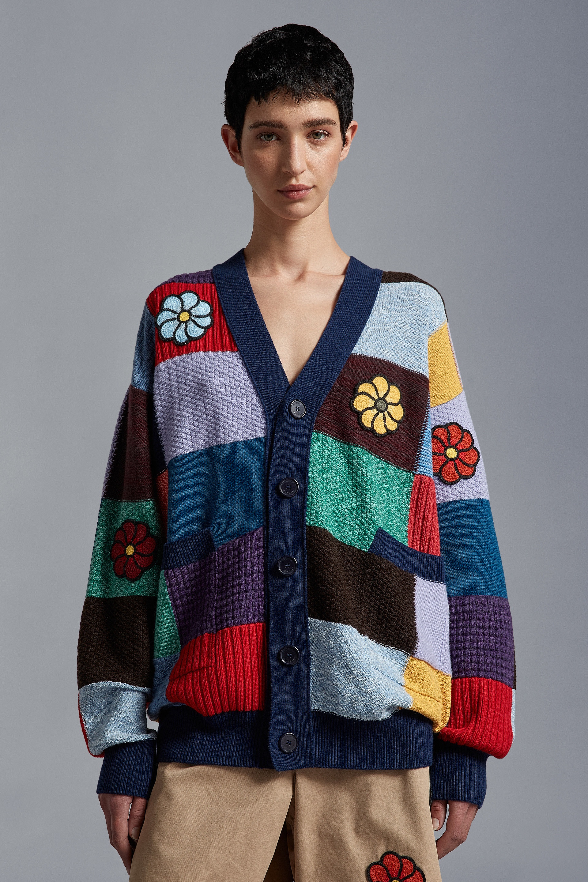 MONCLER GENIUS 1 JW ANDERSON 2023SS パッチワークカーディガン MONCLER GENIUS 1 JW ANDERSON 2023SS パッチワークカーディガン