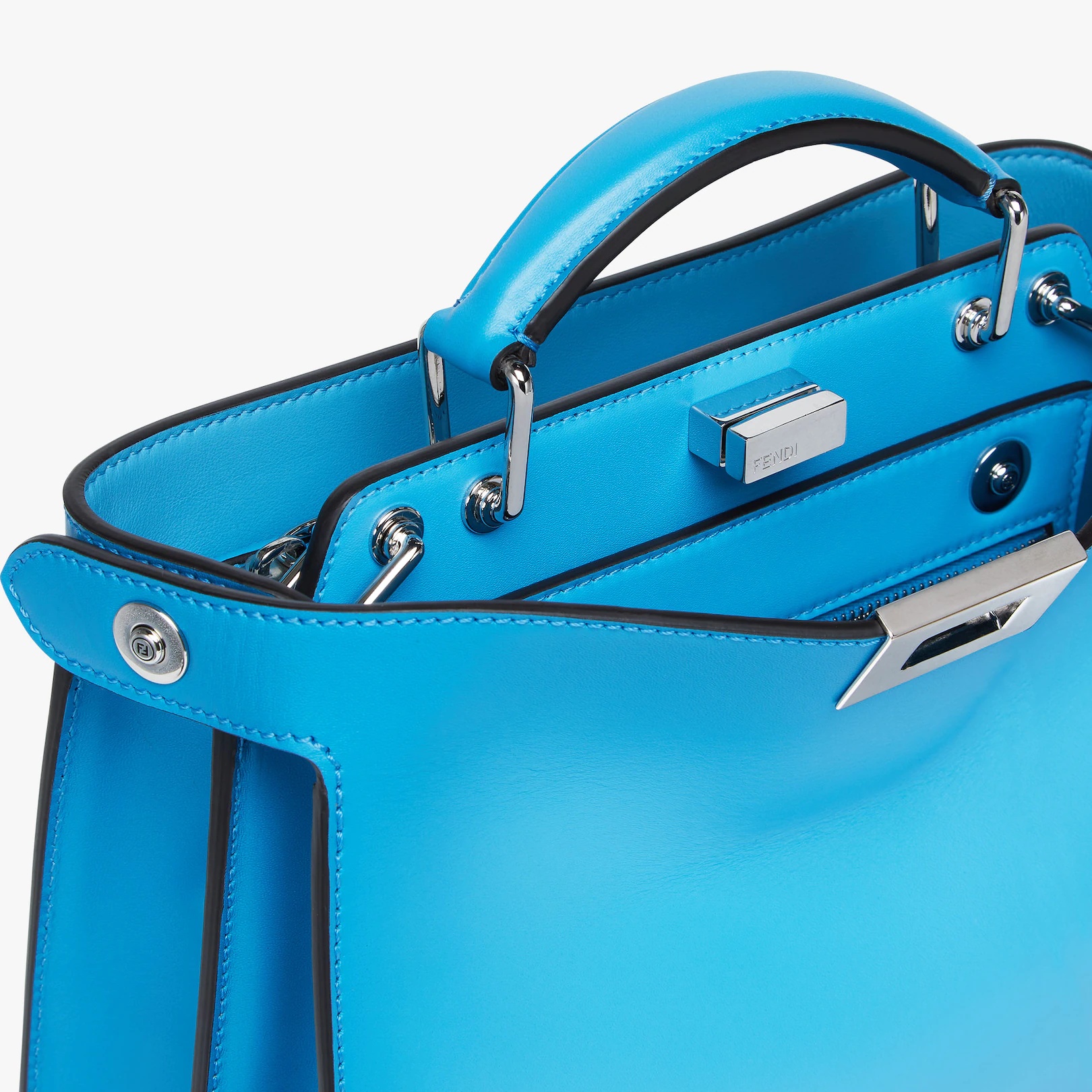 Blue leather bag - 6