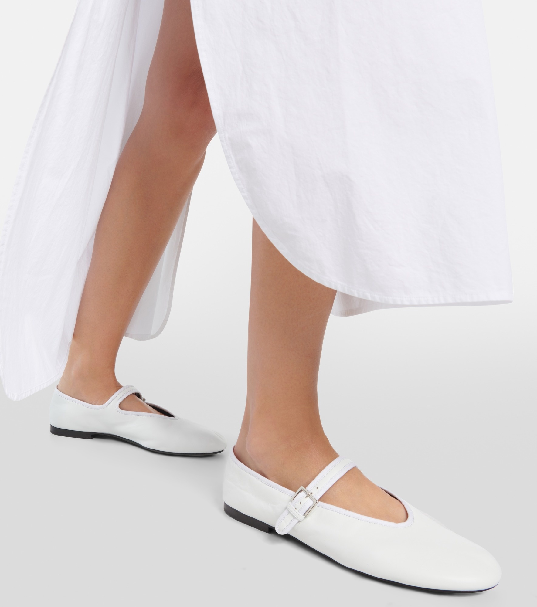 Leather Mary Jane ballet flats - 3