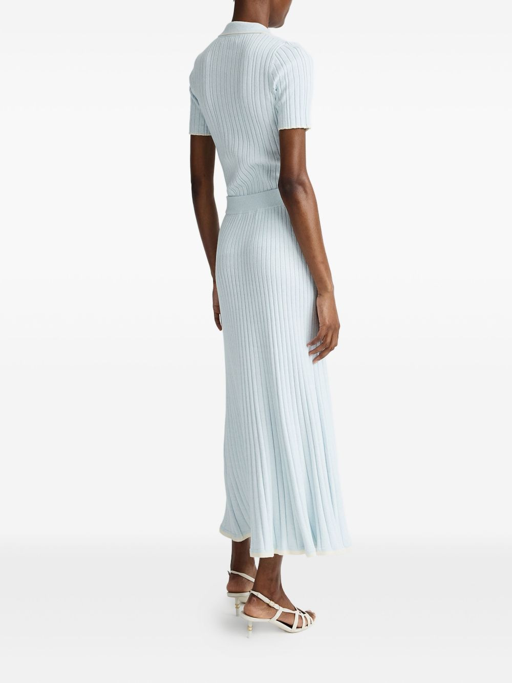 Felicia ribbed midi skirt - 4