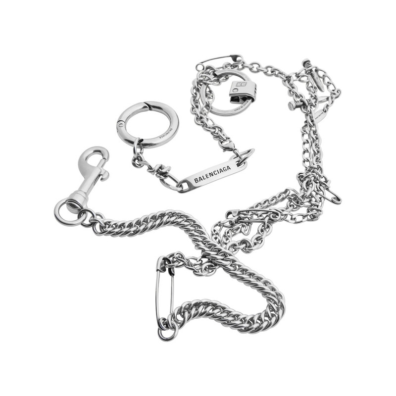 BALENCIAGA Diy Trouser Chain  in Silver outlook