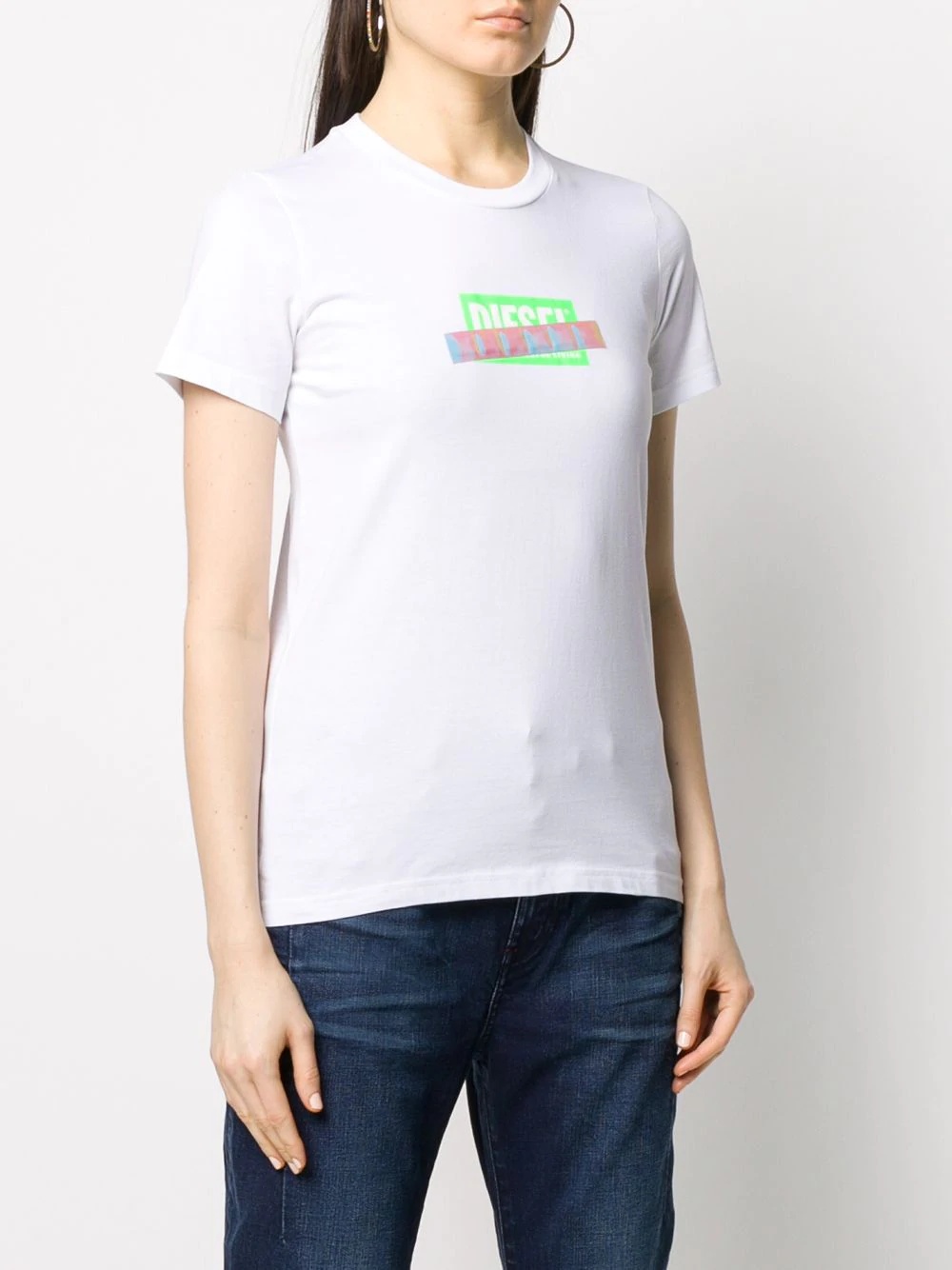 iridescent tape logo T-shirt - 3