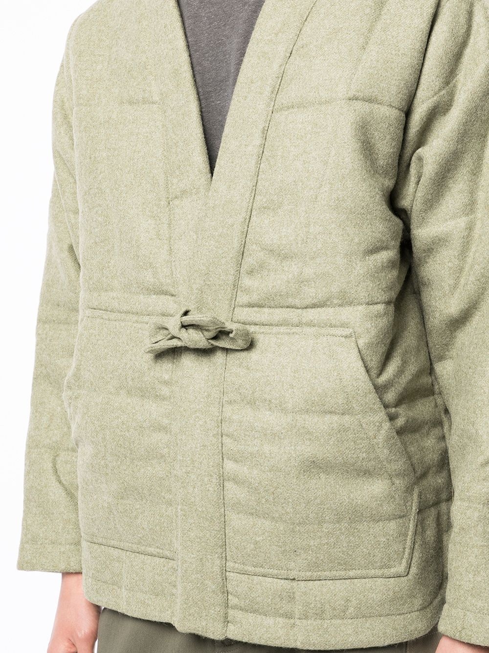 padded tie-waist jacket - 5