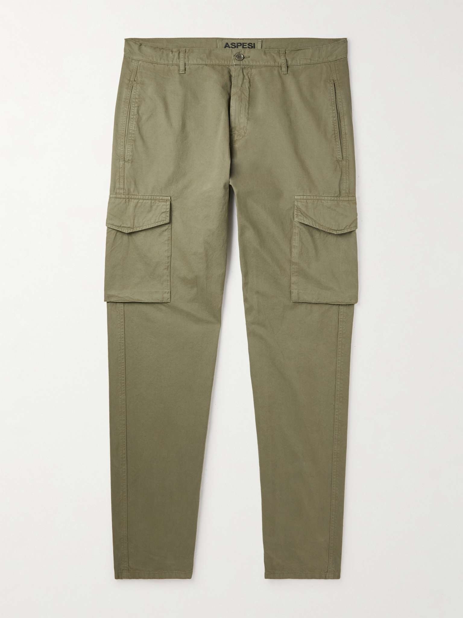 Cotton-Gabardine Tapered Trousers - 1