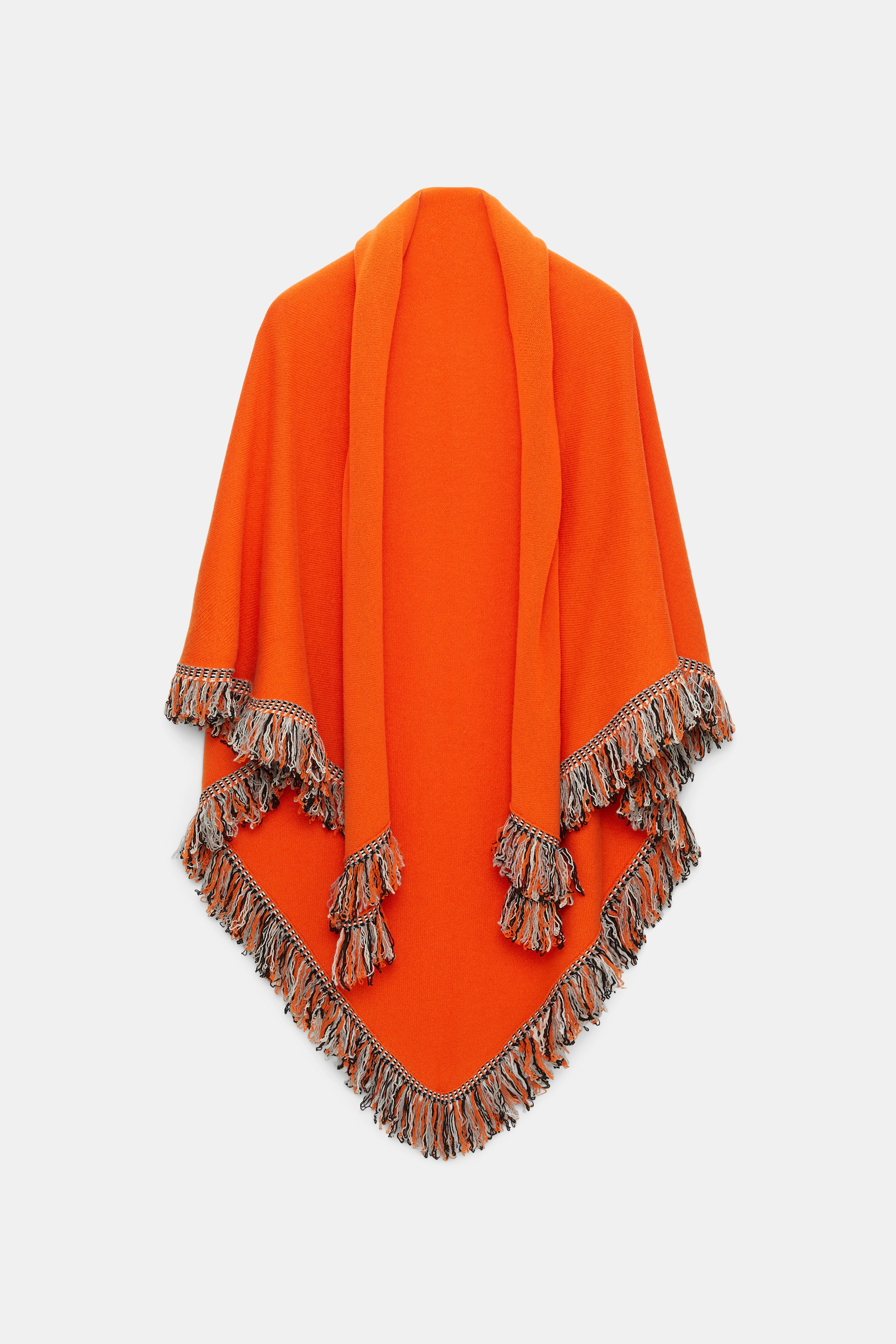 FRINGED COZYNESS poncho - 1