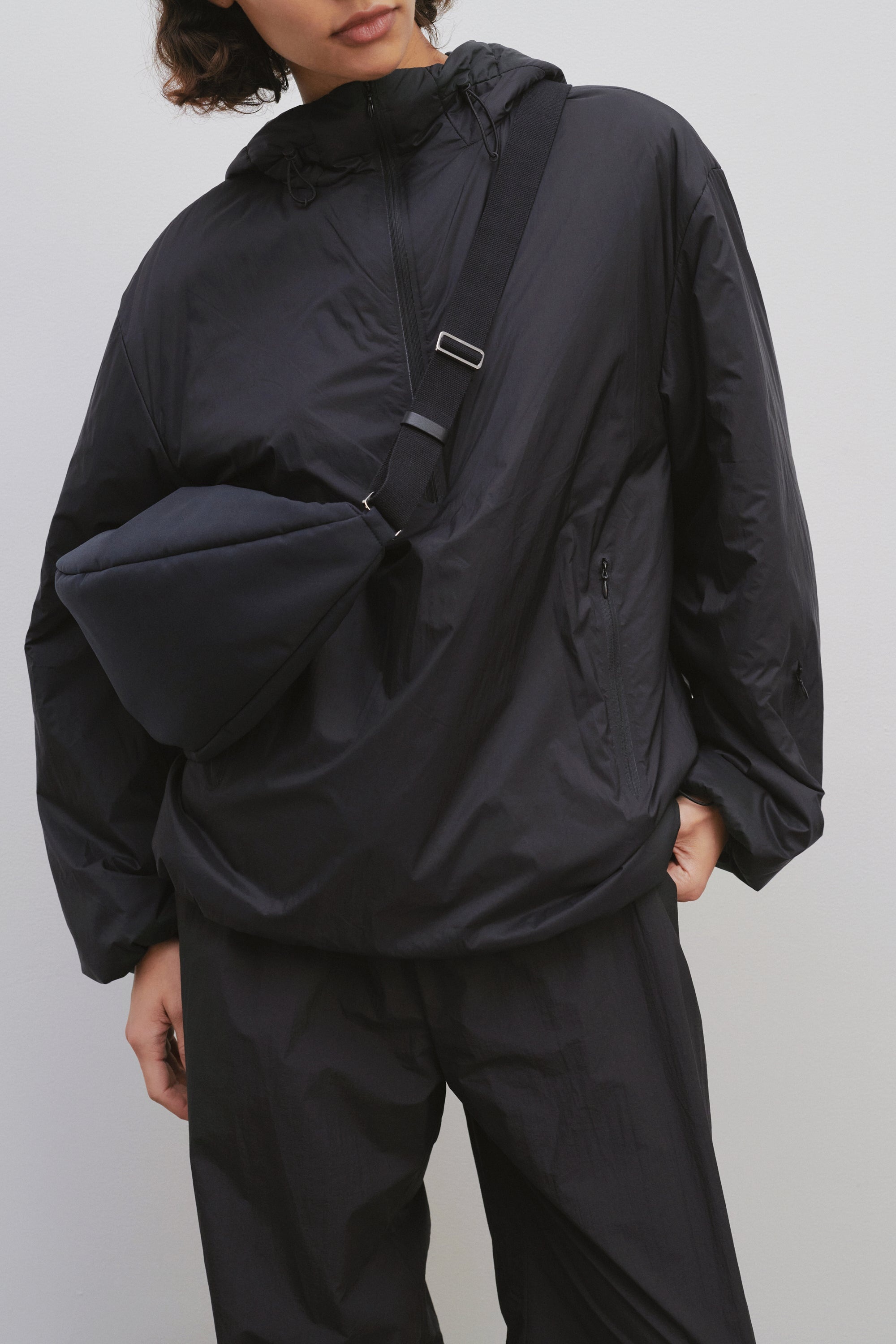 The Row Slouchy Banana Bag Two in Nylon | REVERSIBLE