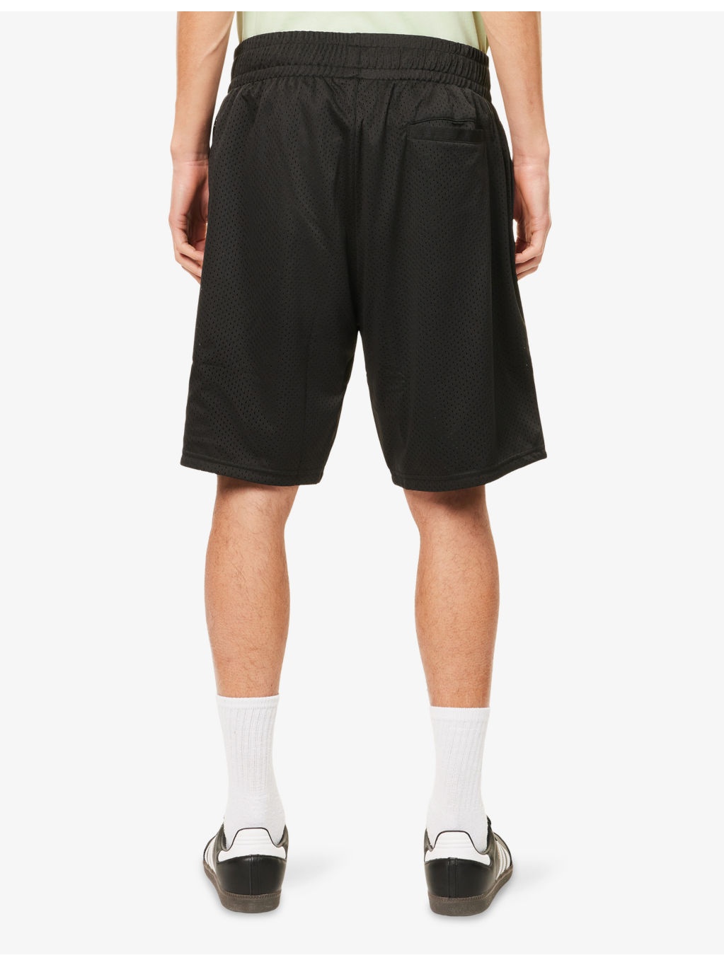 Logo-Print Perforated Woven Sweat Shorts - 4